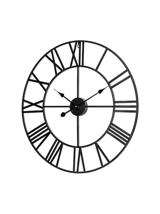 Wall Clock Black Ø60cm