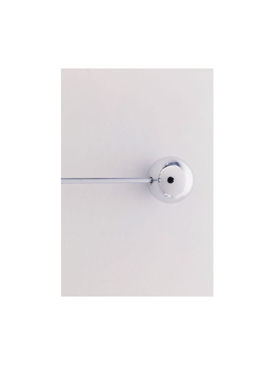 Kare Design Ρολόι Τοίχου Ασημί Ø60cm