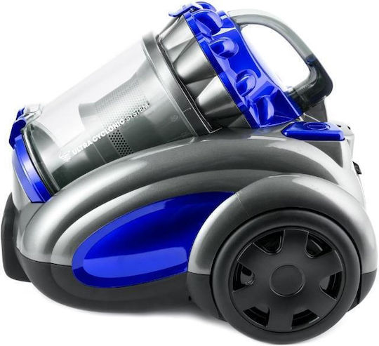 Daewoo ART13820 Staubsauger 800W mit Beutellos 2,5l Blauer