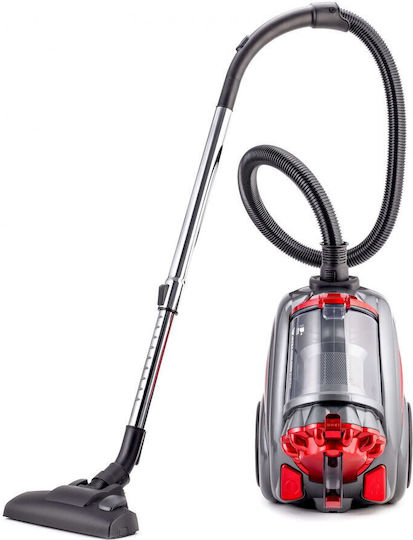 Daewoo RCC-250R-2 Staubsauger 800W Beutellos 2.5Es Rot