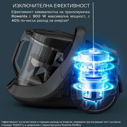 Rowenta Green Force Cyclonic Effitech Aspirator 500W cu bol 2.5lt Gri