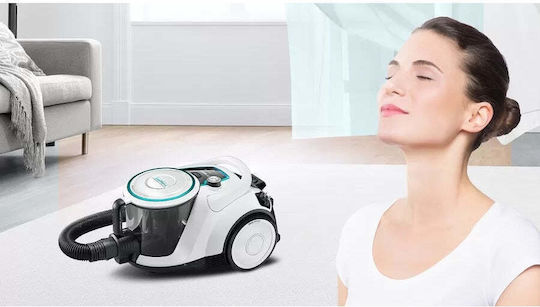 Bosch BGS41HYG1 Прахосмукачка 550W С контейнер 2.4лт Бяла
