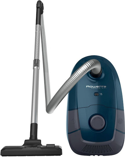 Rowenta RO3126 Electric Vacuum Cleaner 900W with Bag 4.5L Blue