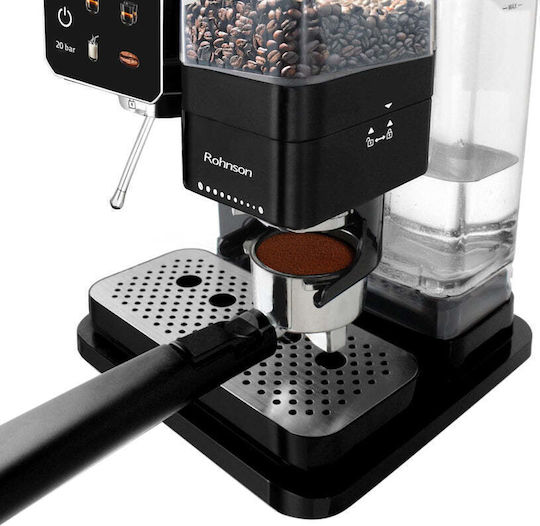Rohnson Automatic Espresso Machine 1350W Pressure 20bar Brown R-98060