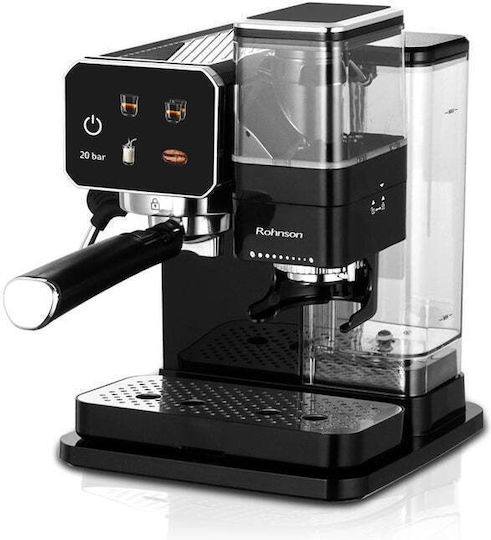 Rohnson Automatic Espresso Machine 1350W Pressure 20bar Brown R-98060