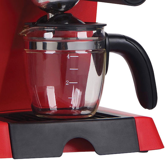 Heinner Charm Automatic Espresso Machine 800W Pressure 5bar Red