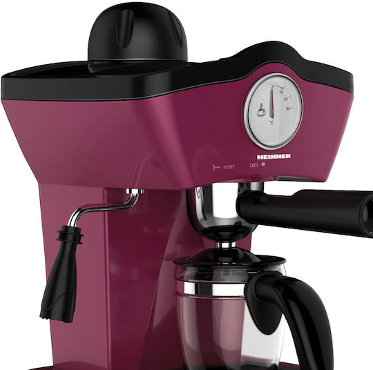 Heinner Charm Automatic Espresso Machine 800W Pressure 5bar Purple