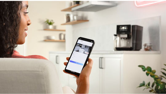Bosch Automat de Espresso Presiune 19bar cu Wi-Fi Neagră TQE80703