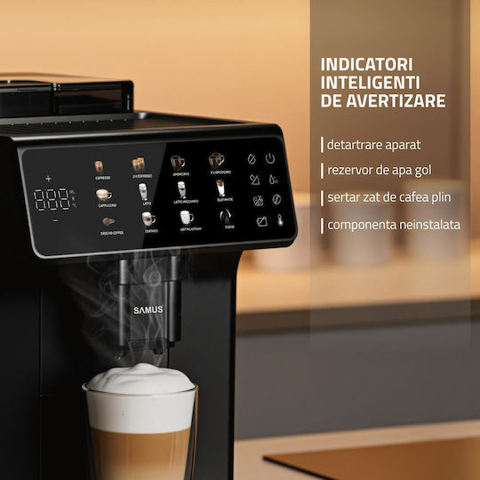 Samus Sublime 19 Automat de Espresso 1400W Presiune 19bar pentru Cappuccino Neagră
