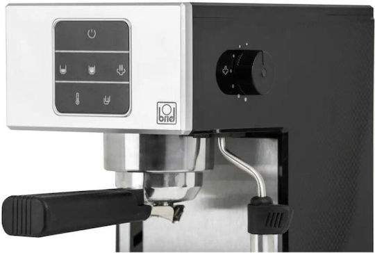 Briel A3 Μηχανή Espresso 1000W Πίεσης 20bar Μαύρη