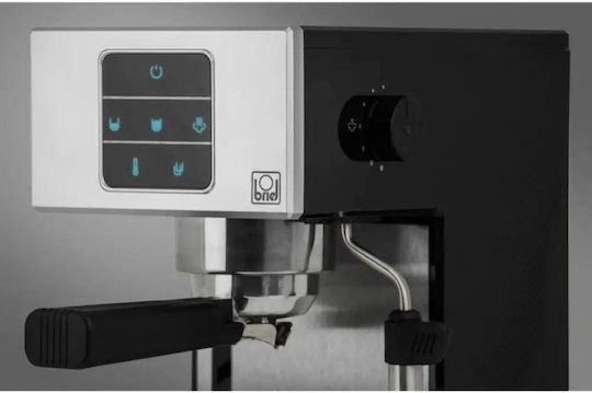 Briel A3 Μηχανή Espresso 1000W Πίεσης 20bar Μαύρη