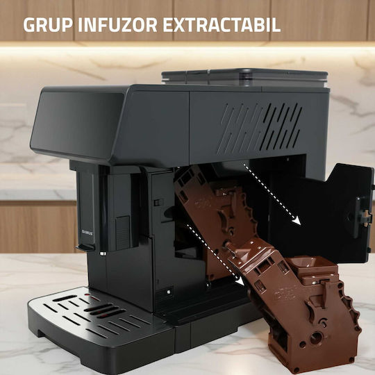 Samus Sublime 19 Automat de Espresso 1350W Presiune 20bar pentru Cappuccino Neagră