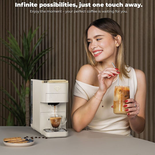 Berlinger Haus Espresso Coffee Machine 1545W Pressure 20bar Beige FTV-0158