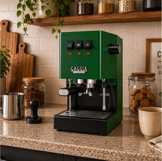 Gaggia Classic Evo V24 Automatic Espresso Machine 1300W Pressure 15bar 2023 Green
