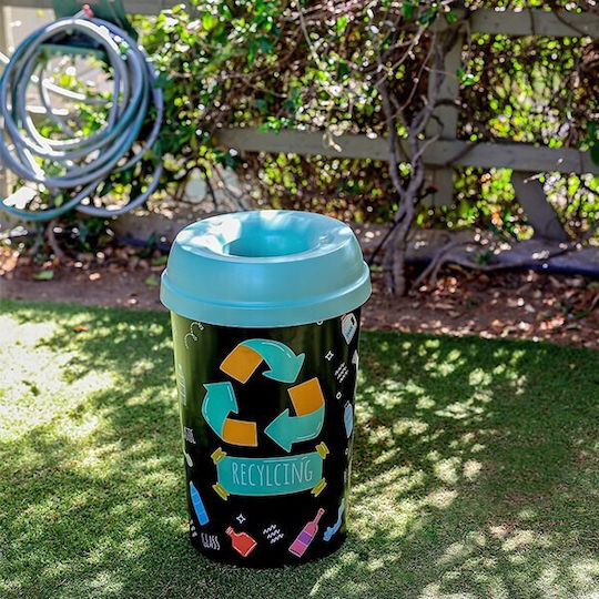 Homeplast Κάδος Ανακύκλωσης Πλαστικός γαλάζιο 50lt
