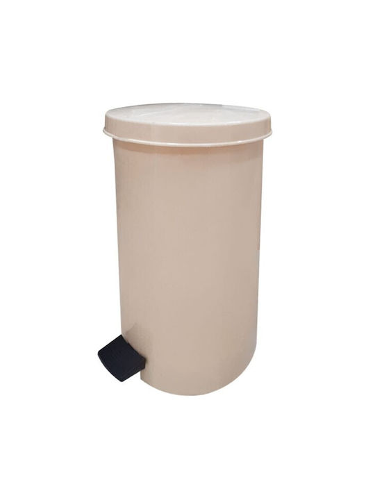 Cyclops Coș de Gunoi Plastic cu Pedală Bej 35lt