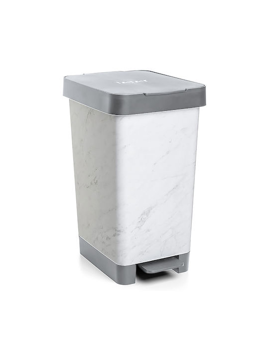 Dimitracas Smart Кошче Рециклиране Пластмасов с Педал Marble 25лт 1бр