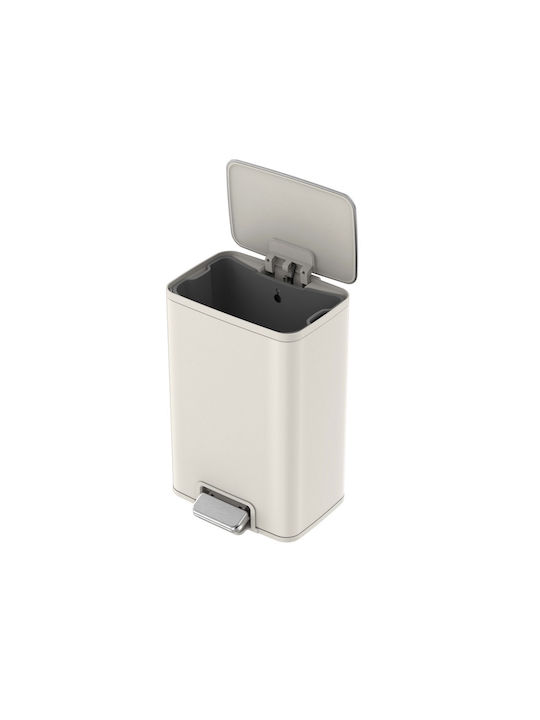 Ready Ready Mülleimer aus Inox mit Pedal Silber 13lt