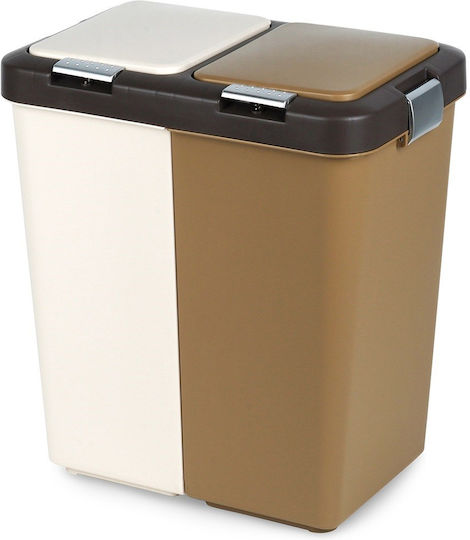 Orion Coș De Gunoi De Reciclare Din Plastic Împingeți 28.5x20x49cm