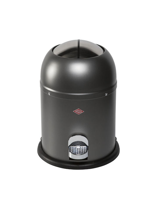 Wesco Wesco Kunststoff Mülleimer Grau 6lt
