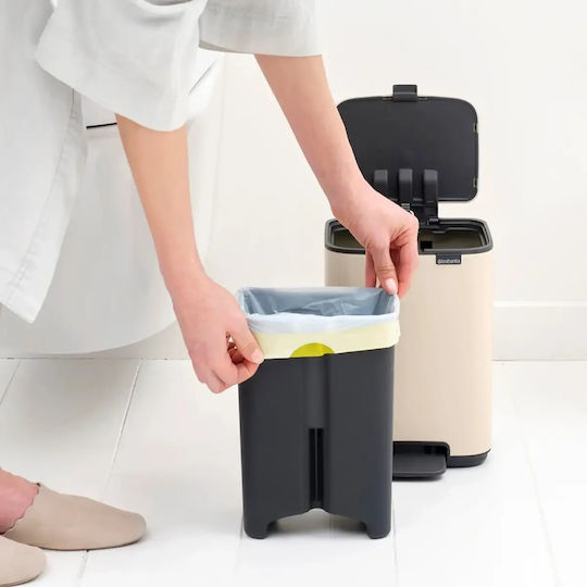 Brabantia Brabantia Mülleimer Mit Pedal Kunststoff Mit Peda Beigen 4lt