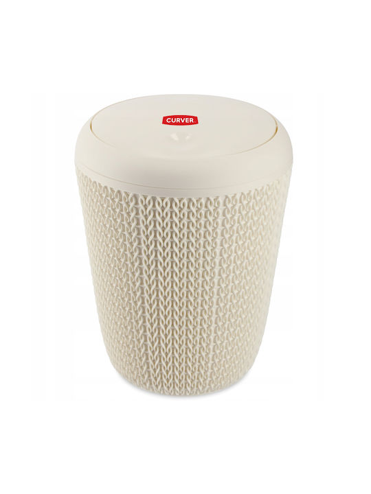 Curver Coș de Gunoi Plastic Bej 6lt 1buc