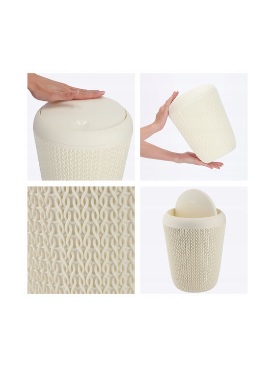 Curver Coș de Gunoi Plastic Bej 6lt 1buc