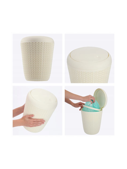 Curver Coș de Gunoi Plastic Bej 6lt 1buc