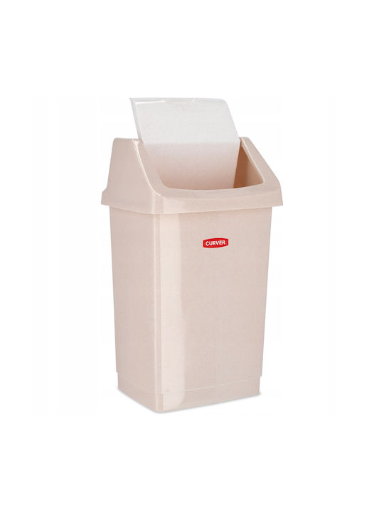 Curver Waste Bin Waste Plastic Beige 15lt 1pcs