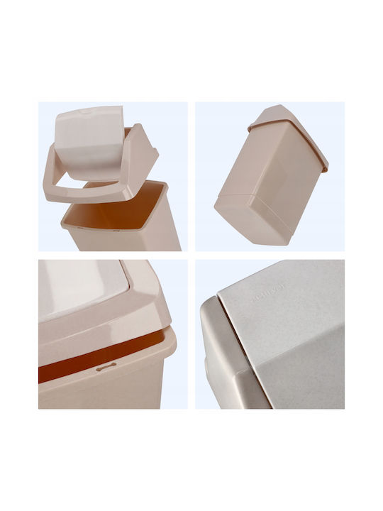 Curver Waste Bin Waste Plastic Beige 15lt 1pcs