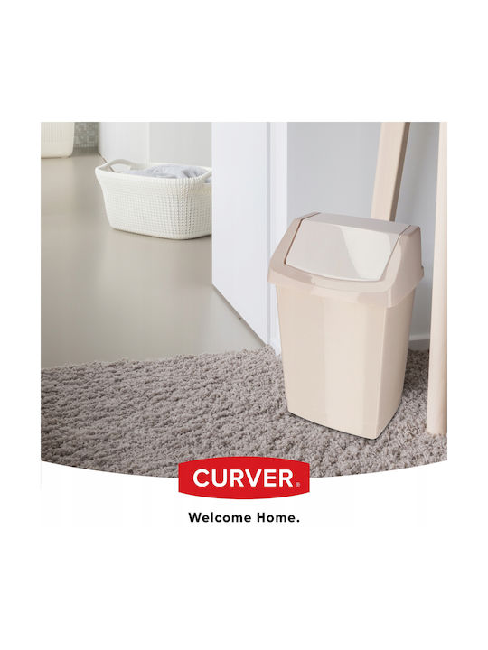 Curver Waste Bin Waste Plastic Beige 15lt 1pcs