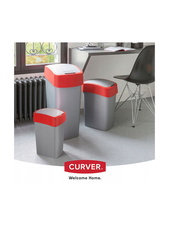 Curver Flip Bin Κάδος Απορριμμάτων Πλαστικός Κόκκινος 25lt