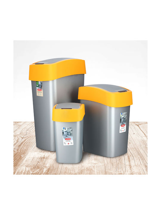 Curver Flip Bin Κάδος Απορριμμάτων Πλαστικός Πορτοκαλί 10lt