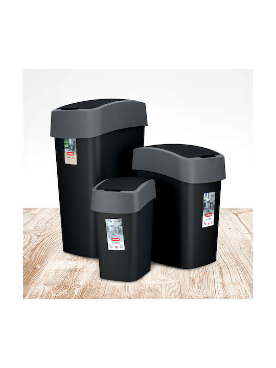 Curver Waste Bin Waste Plastic Black 50lt 1pcs