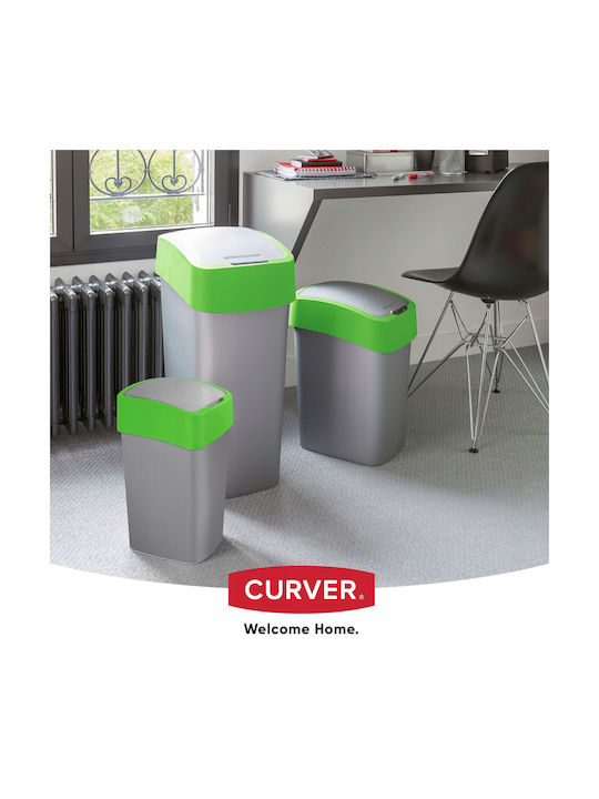 Curver Pacific Flip Coș de Gunoi Plastic Verde 50lt 1buc