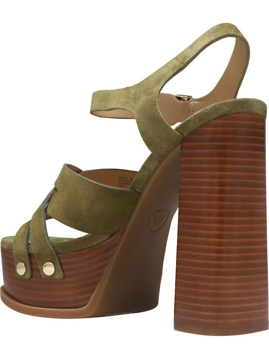Leather Sandals Khaki