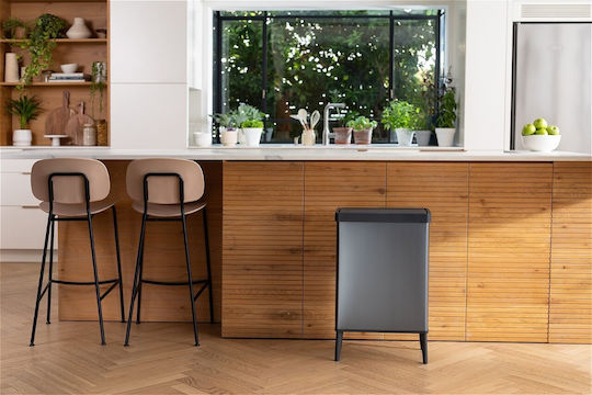 Curver Verto Recycling Mülleimer Kunststoff Push Rosa 54lt
