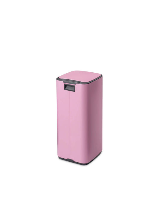 Brabantia Bo Pedal Kunststoff Mülleimer mit Pedal Rosa 30lt