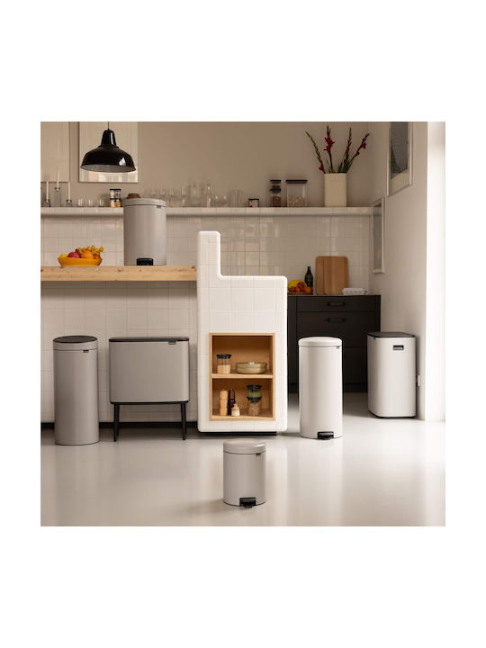 Brabantia Newicon Coș de Gunoi Plastic Gri 12l
