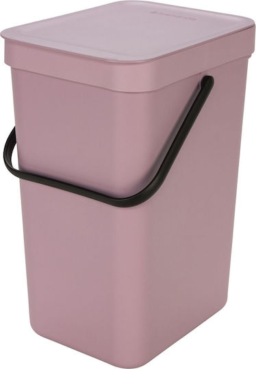Brabantia Sort&go Κάδος Απορριμμάτων Πλαστικός Ροζ 12lt