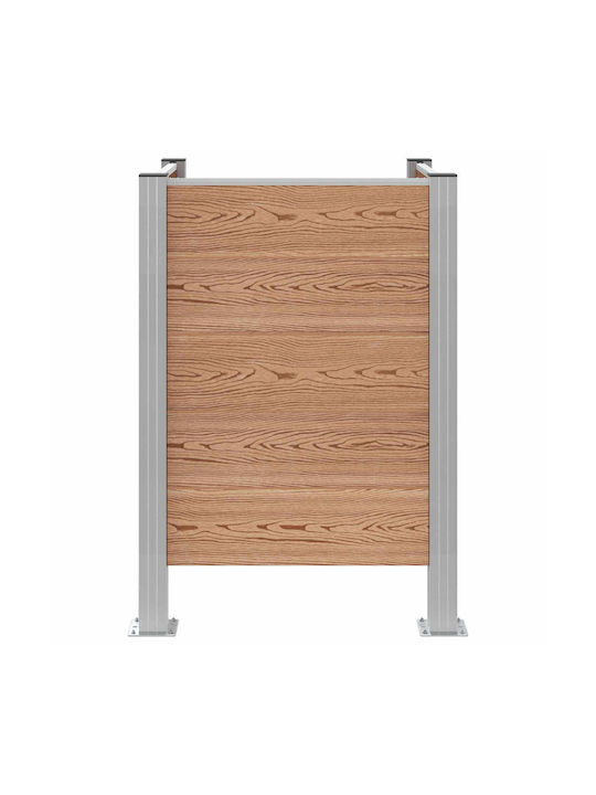 vidaXL Metallic Brown Waste Bin 120l