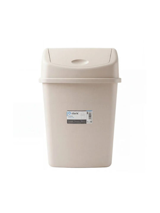 Sterk Plastic Waste Bin with Oscillating Lid Blue 35lt