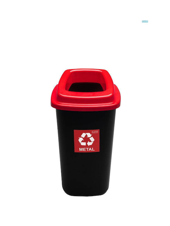 Plafor Waste Bin Recycling Plastic Black 28lt 1pcs