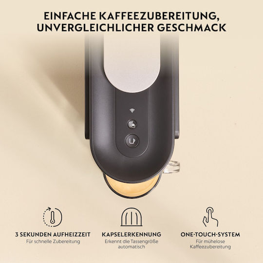 Krups Vertuo UP Kaffeekapselmaschine für Vertuo Kapseln Druckreiniger 15bar Tinten Schwarz