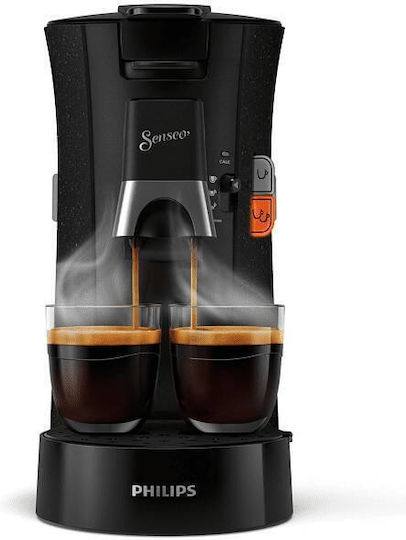 Philips Senseo Select Eco Pod Coffee Machine for Senseo Capsules Pressure 3.5bar Black