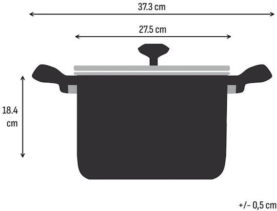 Tefal Emotion+ Ανοξείδωτη Κατσαρόλα Μαρμίτα 7.7lt / 26cm