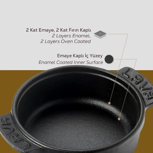 Lava Richte Töpfe aus Gusseisen 0.36l /