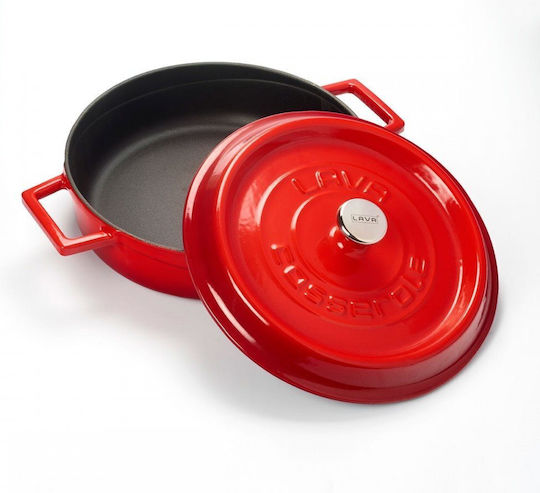 Lava Trendy Shallow Pot Made of Cast Iron 47L / 24cm