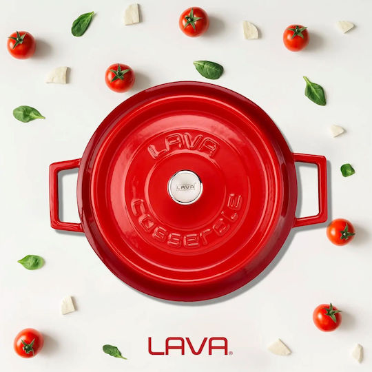 Lava Trendy Shallow Pot Made of Cast Iron 47L / 24cm