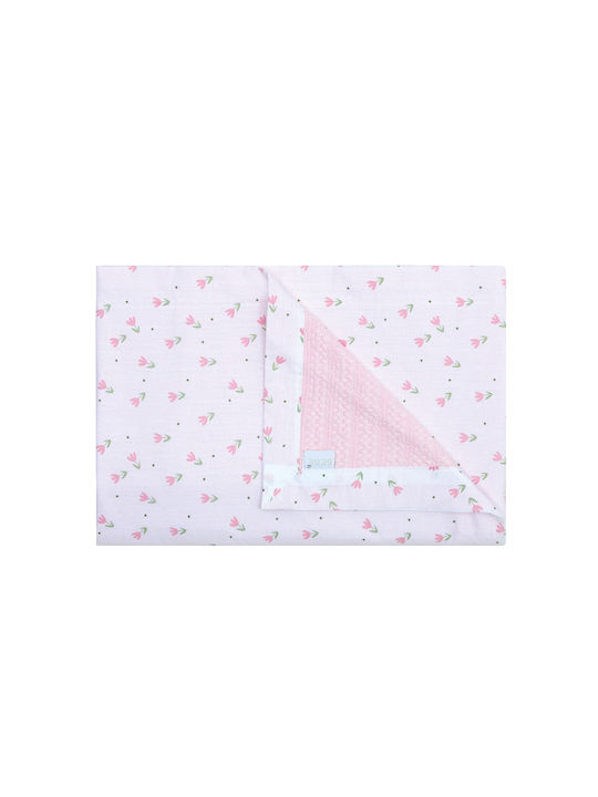 Summer Baby Nursery Swaddling Blanket Stylish Lirio Double-Sided Waffle Cotton Kentia 70x100 1 Piece